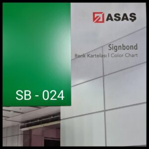 Інтер'єрні композитні панелі ТМ — Signbond 3 мм SB-024 Салатово — Зелений